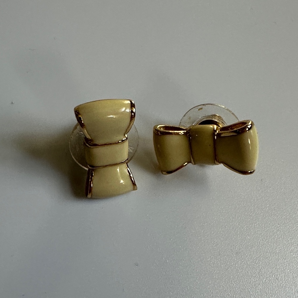 Kate Spade Cream Bow Earrings